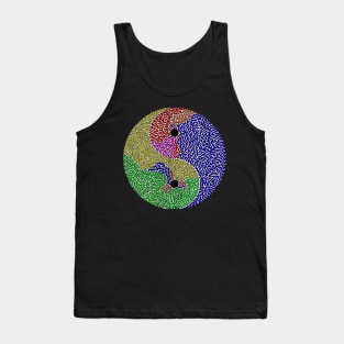 Rainbow Yin and Yang Tank Top